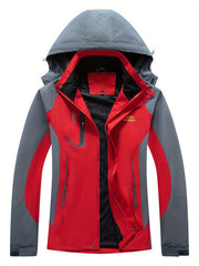 Men's Outdoor Hooded Windbreaker Jacket for Autumn and Winter
