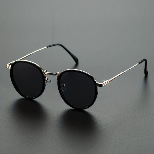 Men's Metal Double Circle Sunglasses