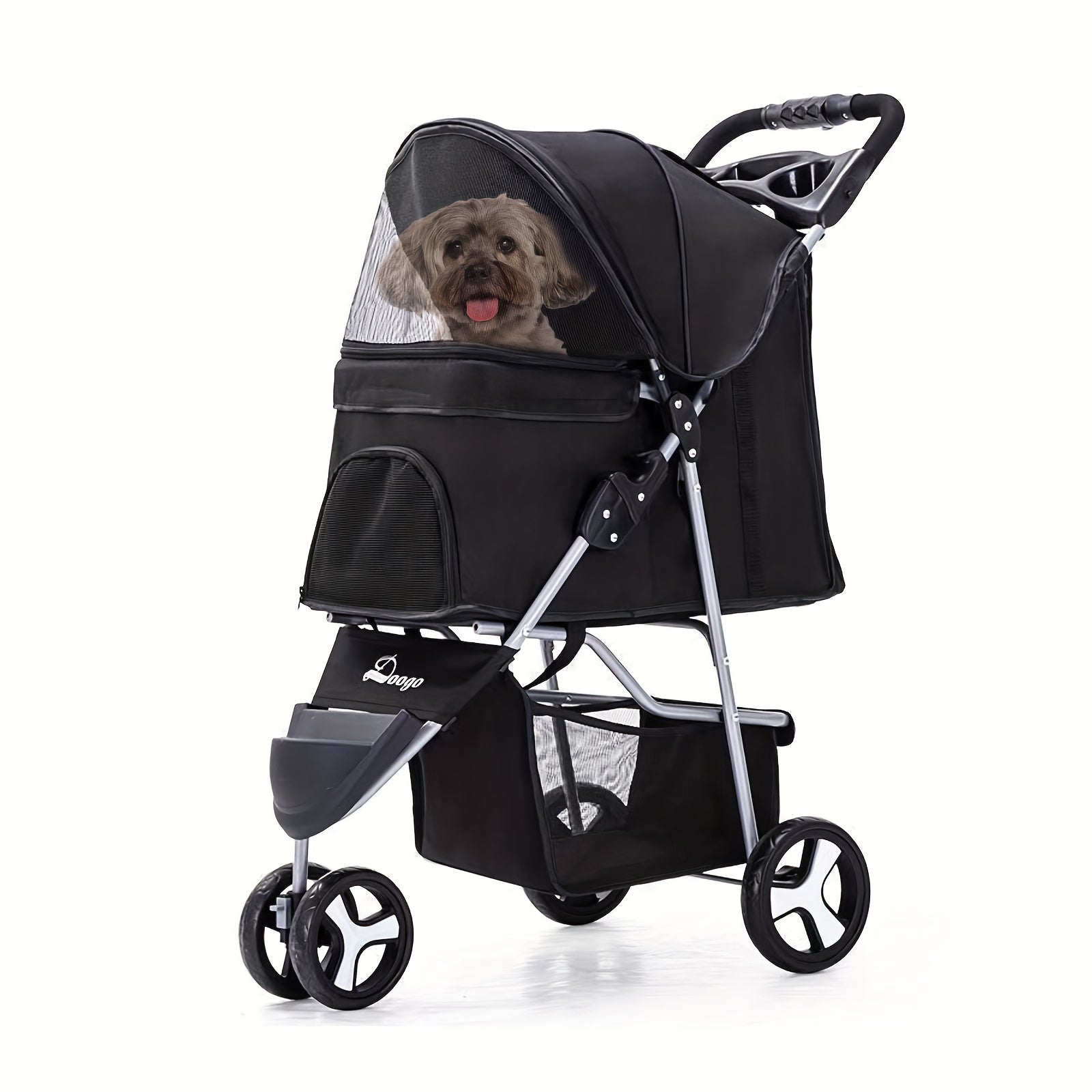 Pet Stroller Dog Cat Cage Jogger Stroller For Small Dogs Cats Travel