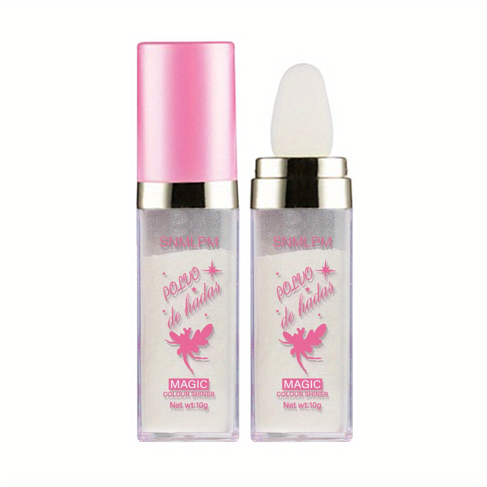 Fairy Dust Highlighter Powder Stick Glitter Puff Makeup Brightens