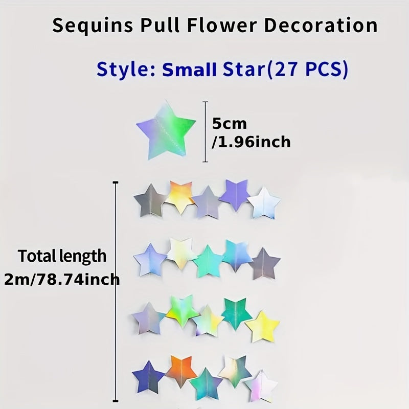 Sequins Star Hanging Decoration for Party Favors