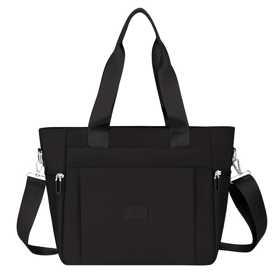 Large Capacity Convertible Tote Shoulder Bag With Adjustable Strap