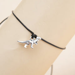 Dinosaur Braid Bracelet Adjustable Rope Hand Jewelry