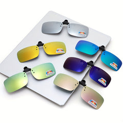 Clip On Glasses Polarized Lens Flip Up Sunglasses UV400