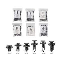 125pcs Nylon Bumper Push Fasteners + Removal Tool