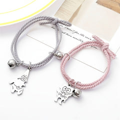 Cartoon Character Magnetic Friendship Bracelet Set