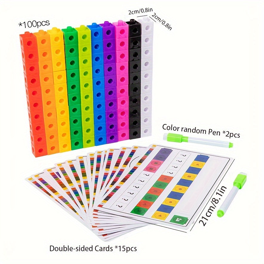 Cube Links Blocks Math Number Counting Leaning Toys Fun