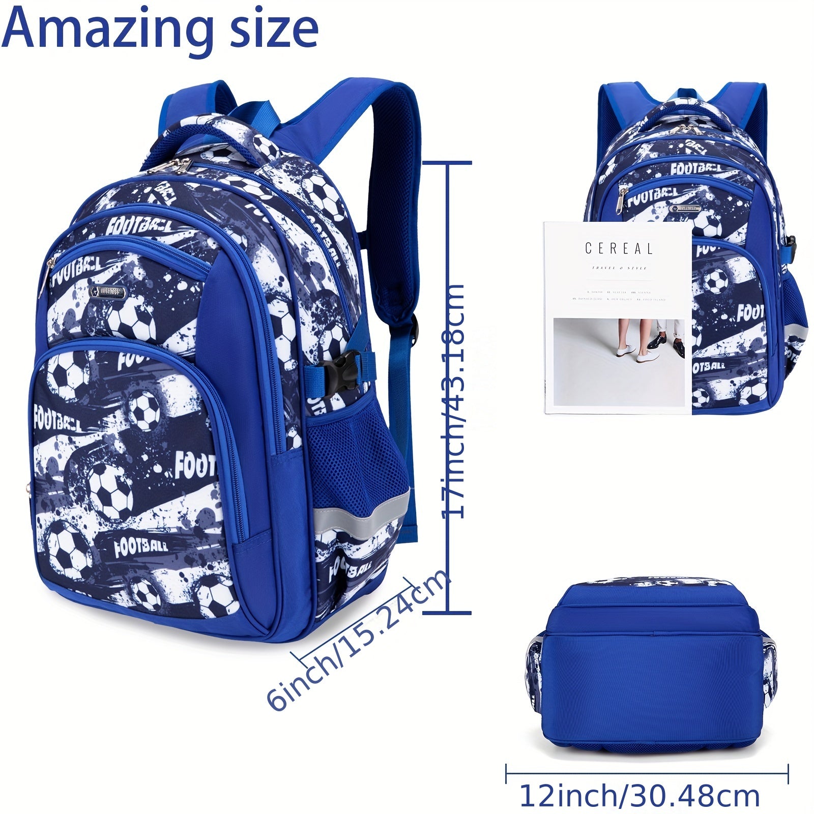 Boys School Bag Spine Protection Large Capacity Backpack