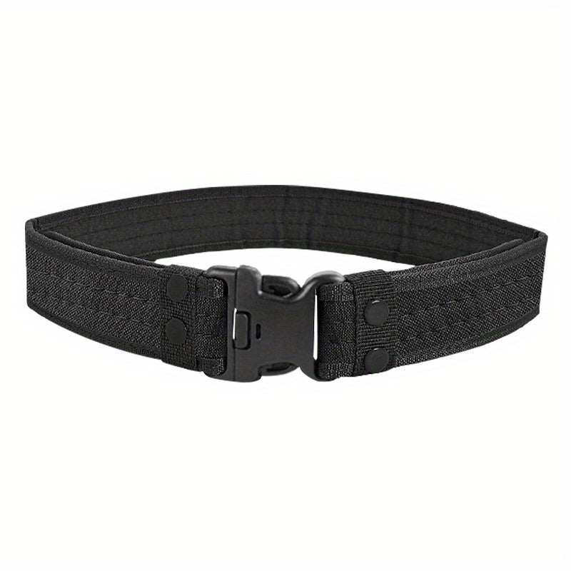 Tactical Belt Outdoor Military Training Belt Plastic Insert Buckle Canvas Belt