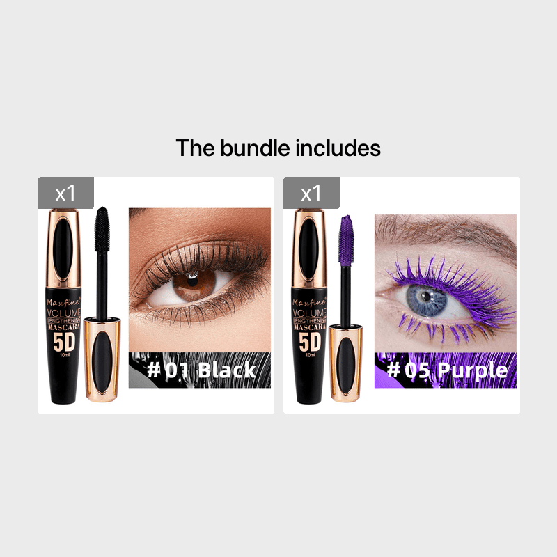 MAXFINE 5D Silk Fiber Big Eye Lash Mascara