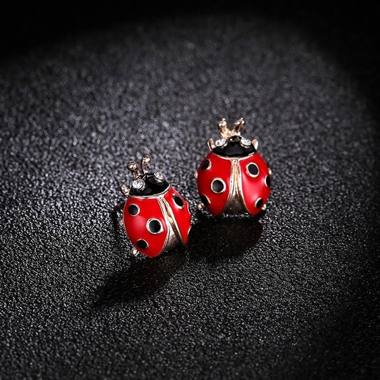 Ladybug Stud Earrings Animal Jewelry Personality Gift