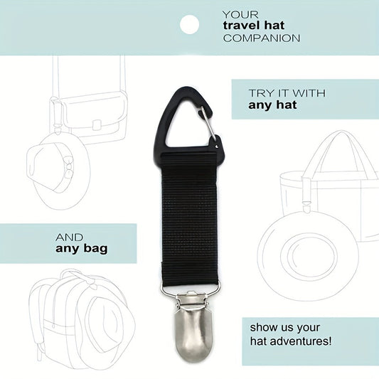 Multifunction Bag Hanging Clip Elastic Hat Clip for Travel