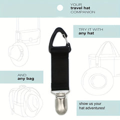 Multifunction Bag Hanging Clip Elastic Hat Clip for Travel