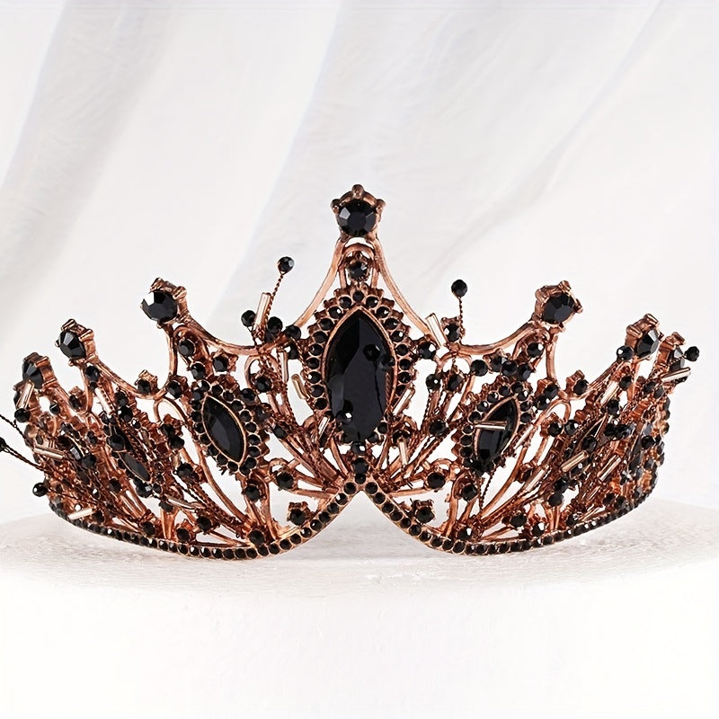 Rhinestone Crown Tiara Bridal High Sense Wedding Photography