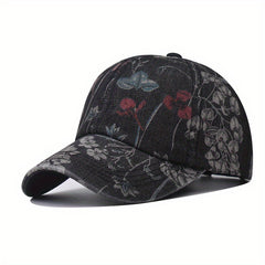 Casual Sunscreen Washed Print Cowboy Baseball Cap Hat