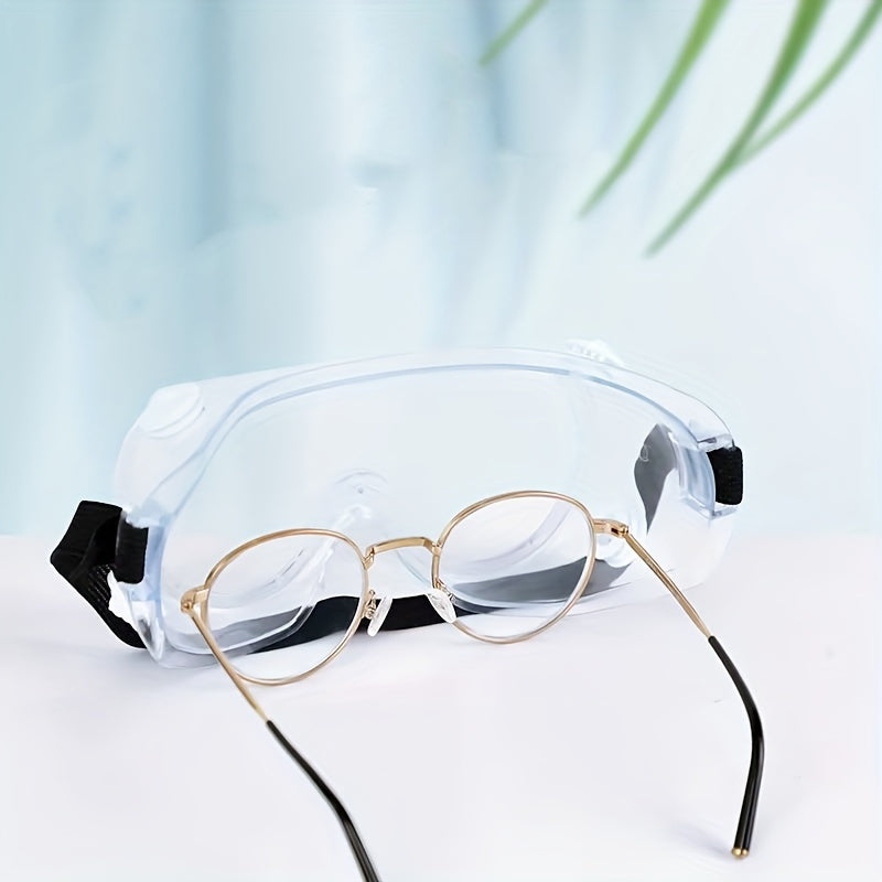 Anti Fog Safety Goggles Wide View Adjustable Chemical Splash Eyewear