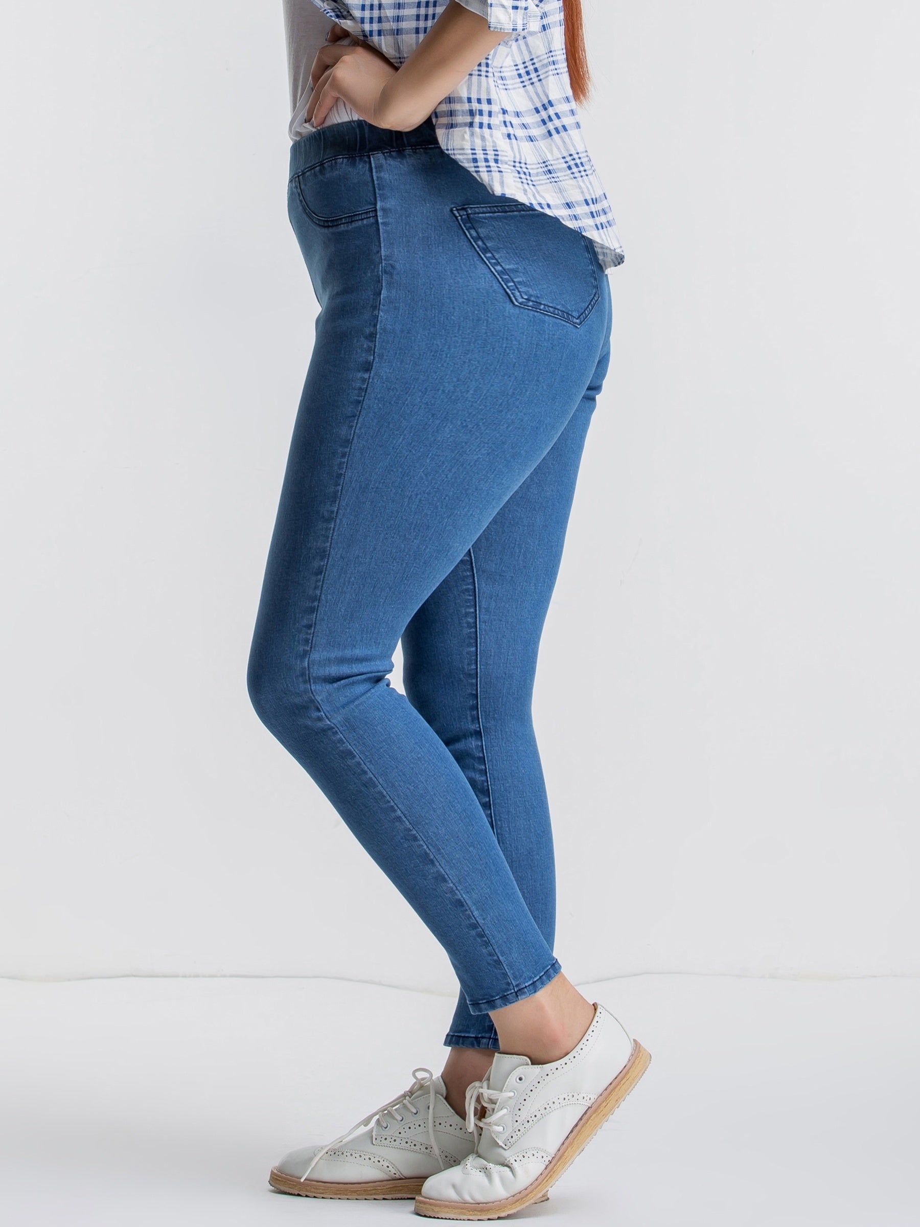  High Stretch Skinny Pocketed Jeans
