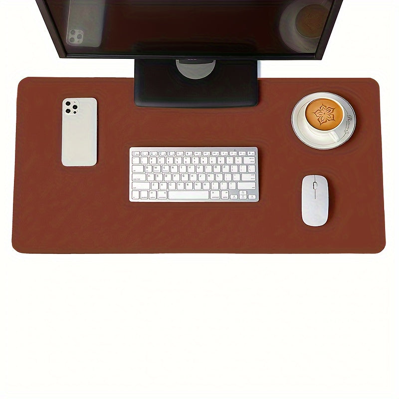 Large Mouse Pad PU Leather Pad For Desktop Laptop Desk Pad