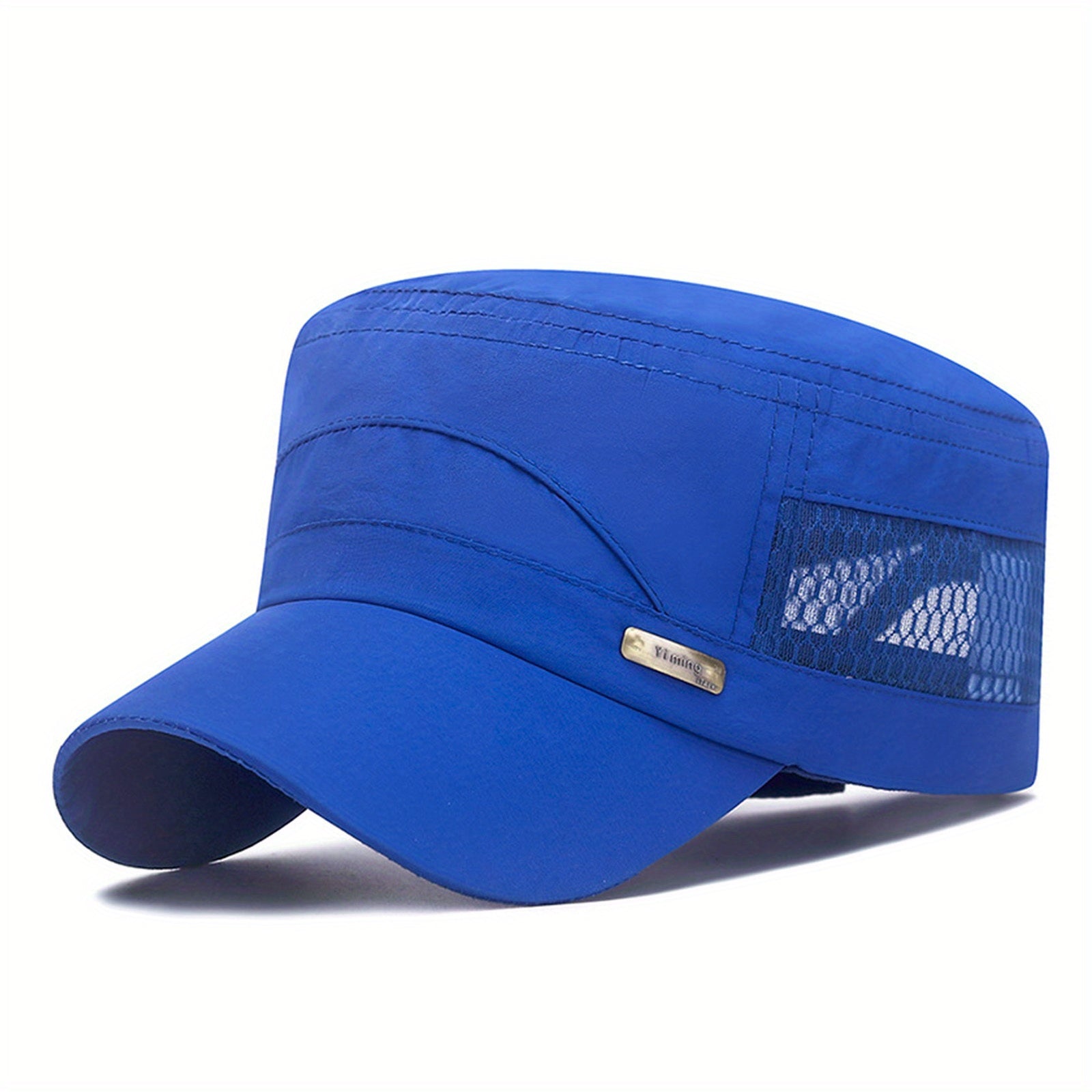 Flat Top Baseball Dad Sun Cap Adjustable Outdoor Sports Cap