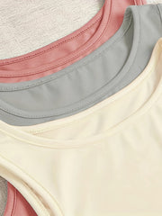 Sleeveless Crew Neck Pajama Set & Loose Shorts for Women