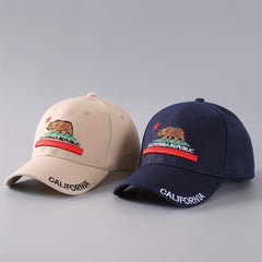 California Republic Baseball Cap Embroidery Unisex Anime Sun Hat