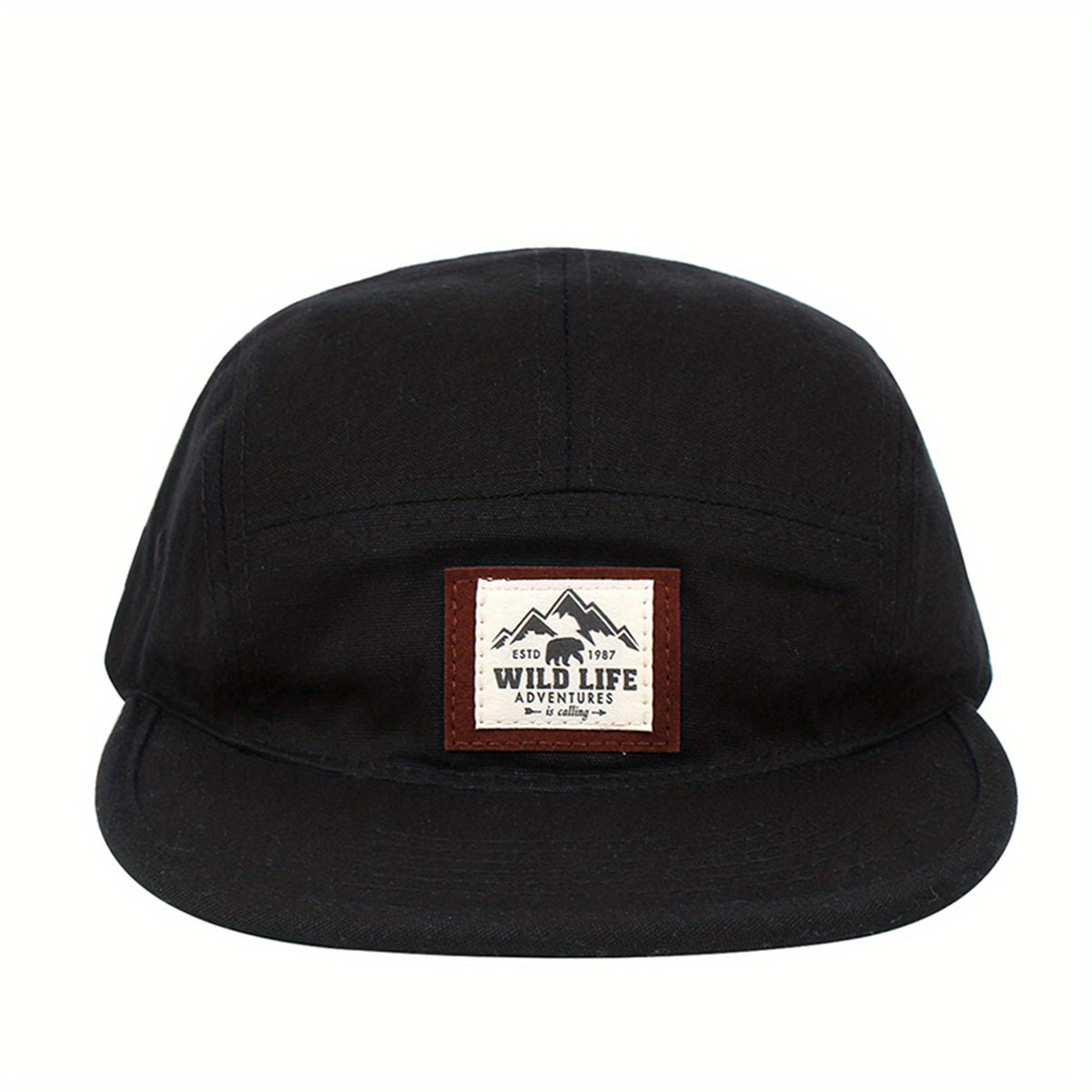 Wild Life Label Baseball Cap Solid Unisex Dad Hats