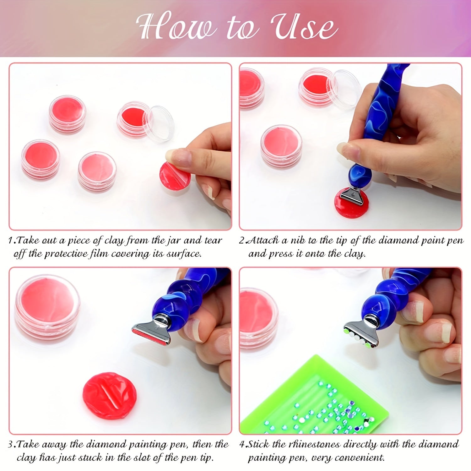 Diamond Painting Wax Storage Container Case With Glue Clay Organizer