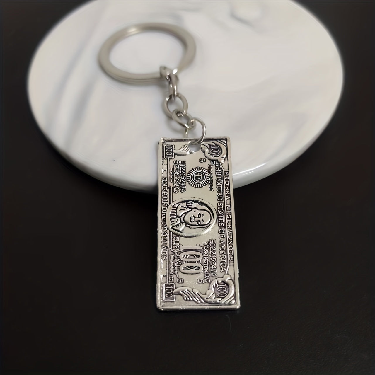 Mini US Dollar Keychain Hip hop Vintage Key Ring Purse Bag Car Key Accessory