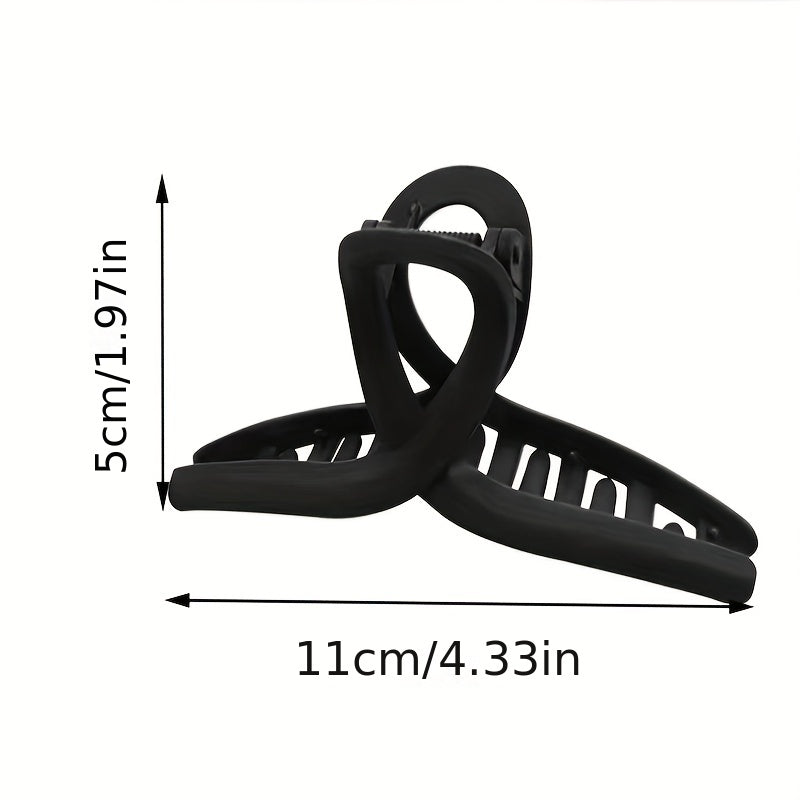 Matte Steel Hair Claw Ponytail Holder Hair Accessories