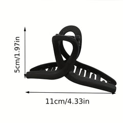 Matte Steel Hair Claw Ponytail Holder Hair Accessories