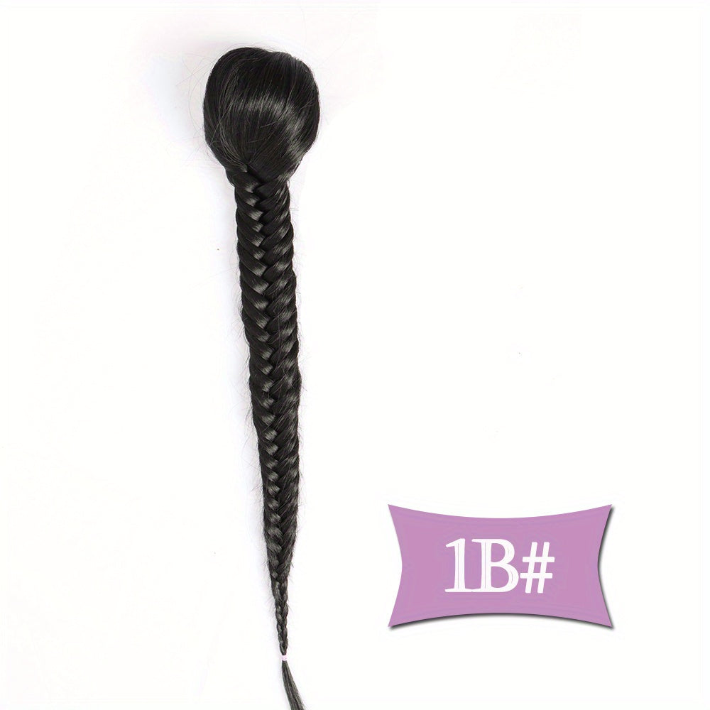 45 72 Cm Fishbone Ponytail Extensions Women Hairpieces Synthetic Ponytail