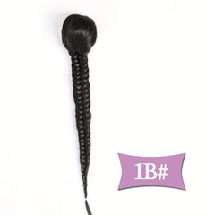 45 72 Cm Fishbone Ponytail Extensions Women Hairpieces Synthetic Ponytail