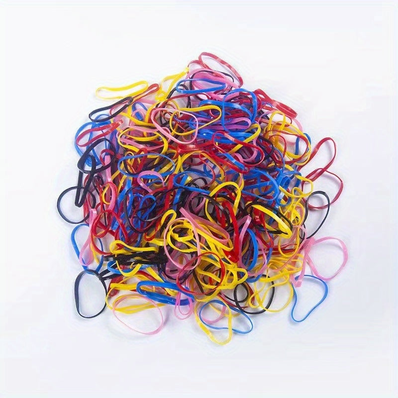 500/1000 Disposable Small Rubber Band Hair Tie Hair Elastic Ponytail Holders