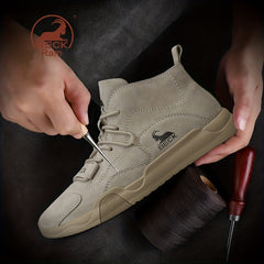 Men's Lace up Boots Sneakers Casual Walking Shoes High Top Comfortable