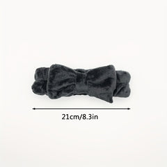 Plush Hair Accessories Set Soft Headband Wristband for Skincare Spa