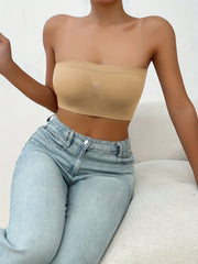 Seamless Strapless Bandeau Bra Soft Stretch