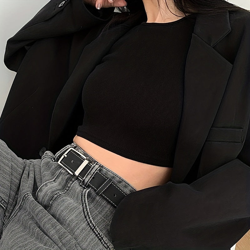 Unisex Vintage Pin Buckle Belt Casual PU Belt Jeans Pants Belt
