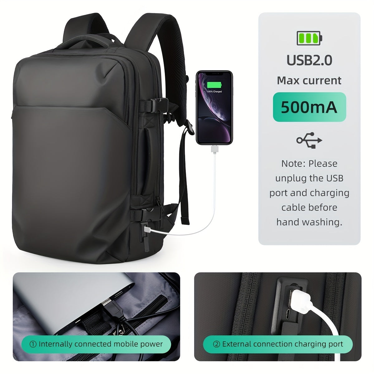 MARK RYDEN 17.3in Laptop Backpack Business School Bag