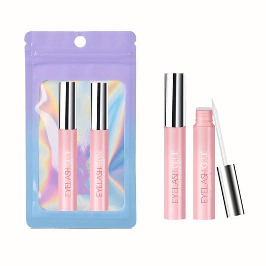 2pcs Transparent Strip Lash Adhesive Waterproof Eyelash Glue 0.34 Oz