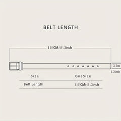 Men's Woven Elastic Belt Student Leisure Sports Belts