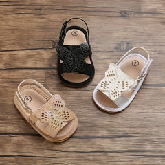 Casual Butterfly Open Toe Sandals for Baby Girls Lightweight Non-slip Sandals