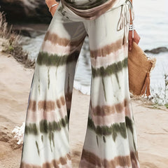  Tie Dye Drawstring Wide Leg Sports Pants