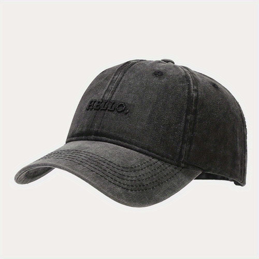 Soft Top Curved Brim Cap Embroidered Dad Hat