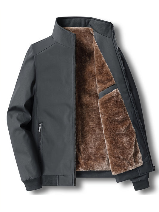 Men's Casual Warm Fleece Jacket for Fall Winter