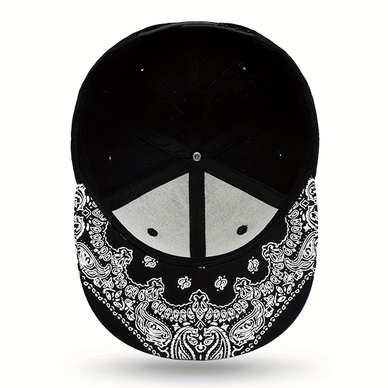 Hip Hop Snapback Hat Paisley Print Brim Adjustable Baseball Cap Lightweight