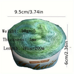 2pcs Gradient Mohair Long Dyed Fine Thread For Crocheting Sweater