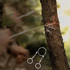 2pcs Portable Survival Saw Small Steel Wire Saw Pocket Saw For Outdoor Camping
