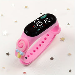 5PCS LED Digital Watches for Kids Mixed Colors Non Waterproof