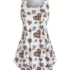  Y2K Nightdress Tie Dye & Butterfly Print Round Neck
