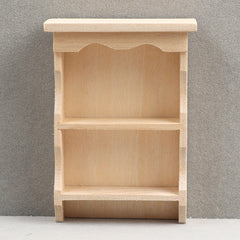 1:12 Scale Dollhouse Cabinet Shelf w/ Hanging Book Display Flat Back